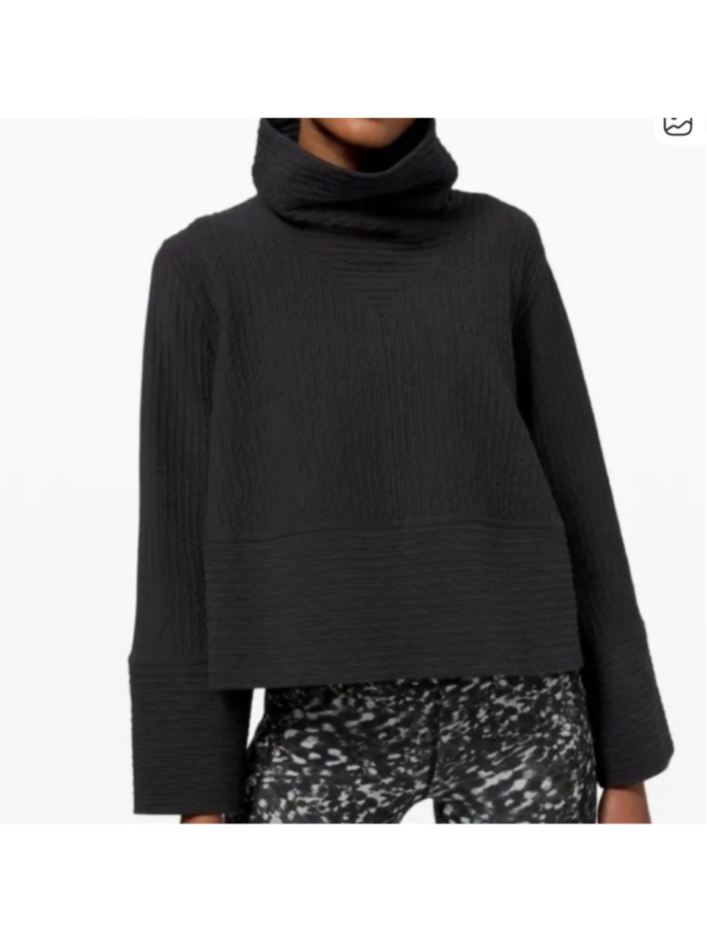 Lululemon Retreat Yourself Pullover Heathered Graphite Grey/Graphite Grey Sz M/L
